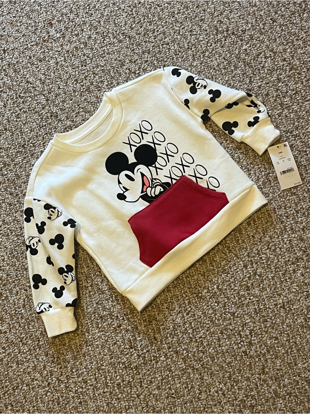 Disney junior Mickey sweatshirt 18M NWT